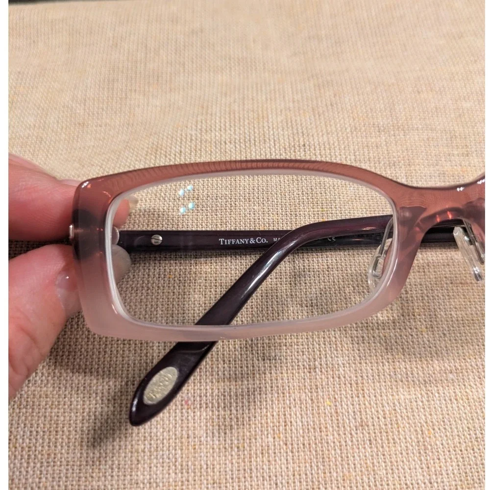 Tiffany & Co TF 2035 8109 Pink Purple Gradient Heart Eyeglasses 50-16-135 Italy